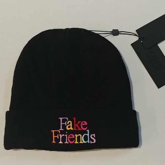 Kith Fake Friends Black Beanie 